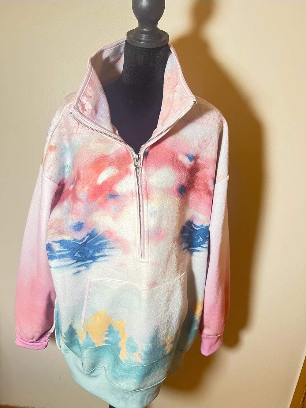 Pilcro Abstract Tie-Dye Sweatshirt Medium